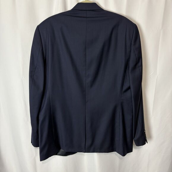 LRL Ralph Lauren Suit Sport Coat Mens 44L Navy Blue Two Button Preppy Classic - Picture 7 of 7
